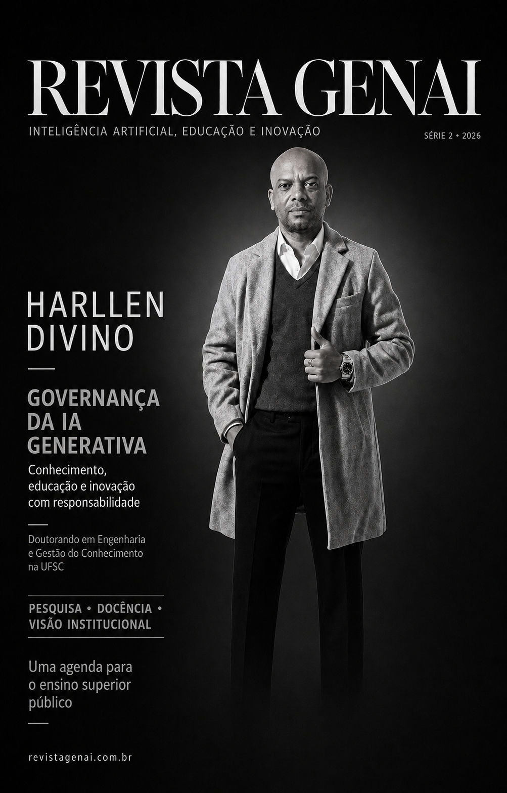 Capa da Edição 2, Ano 2026, com Harllen Divino